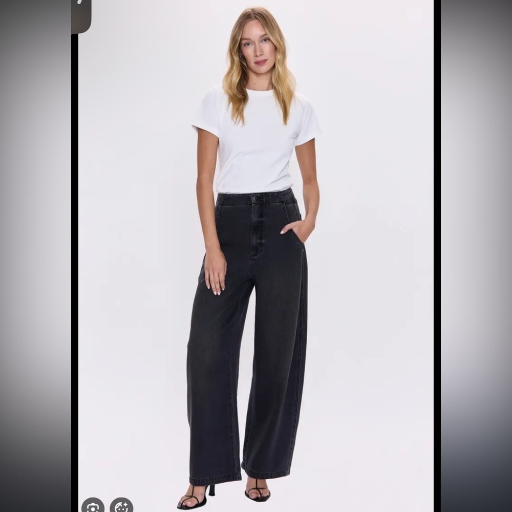 Lottie High Rise Relaxed Bowed Jeans PISTOLA wide leg Jean